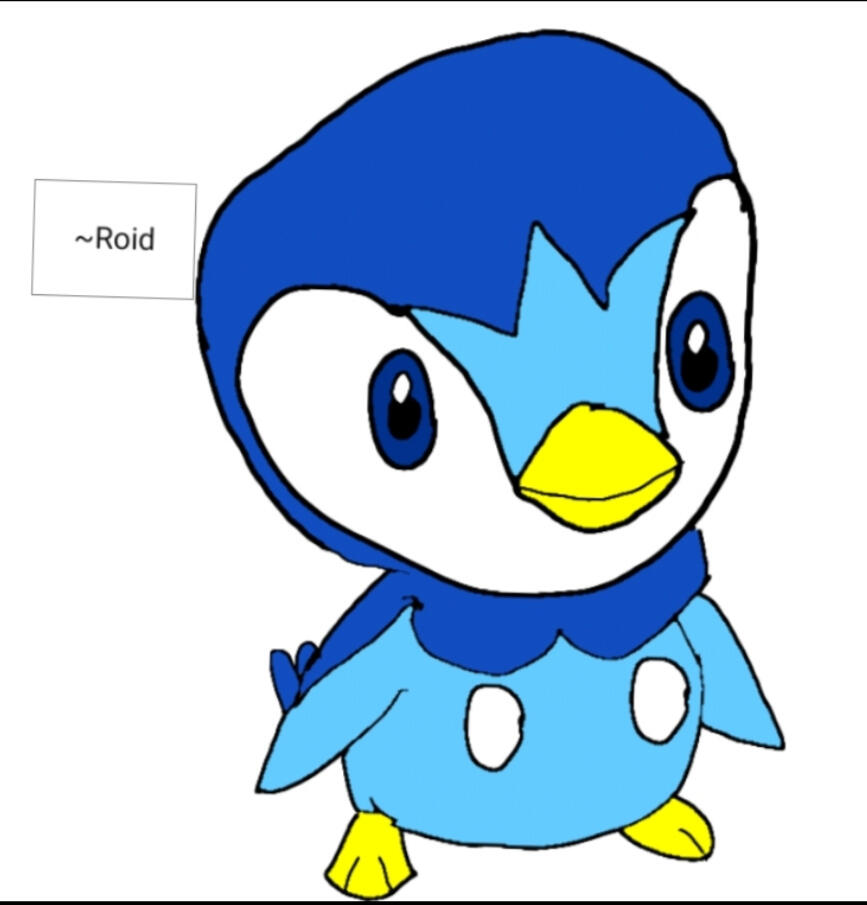 A badly drawn Piplup, circa 2020