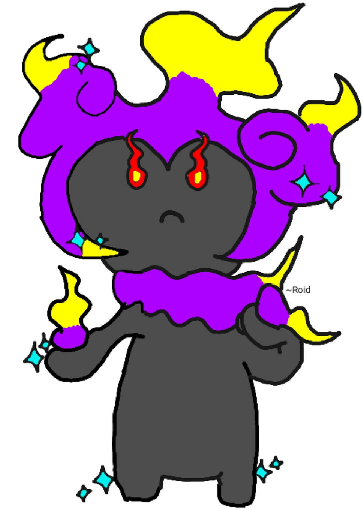 A shiny marshmallow, again badly drawn